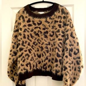 H&M animal print sweater